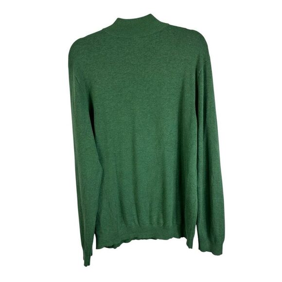 J. McLaughlin Green 1/2 Zip Sweater Mens size L Casual Preppy Pullover - Picture 5 of 7
